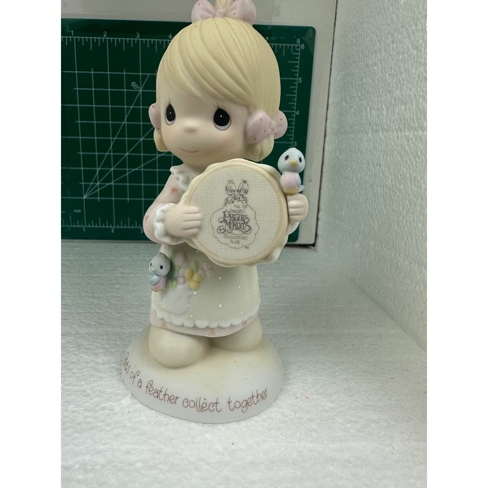 Precious Moments Birds of a Feather Collect Together Figurine 1986 Enesco
